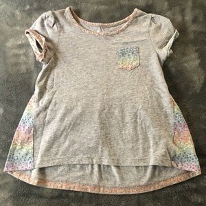 Circo Gray & Polka-Dot Top